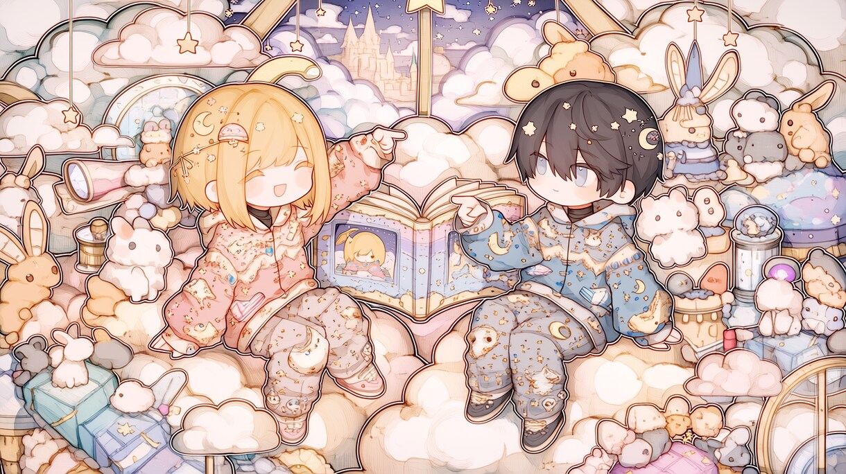 ちびキャラ集合！可愛いちびキャラを作成します 商用利用OK！かわいく、手軽に、あなただけのミニキャラを！ イメージ2