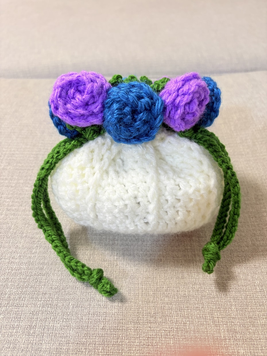 好きな色のお花で、あなただけの巾着を作ります 世界にひとつだけ、あなただけのミニ花束 イメージ3
