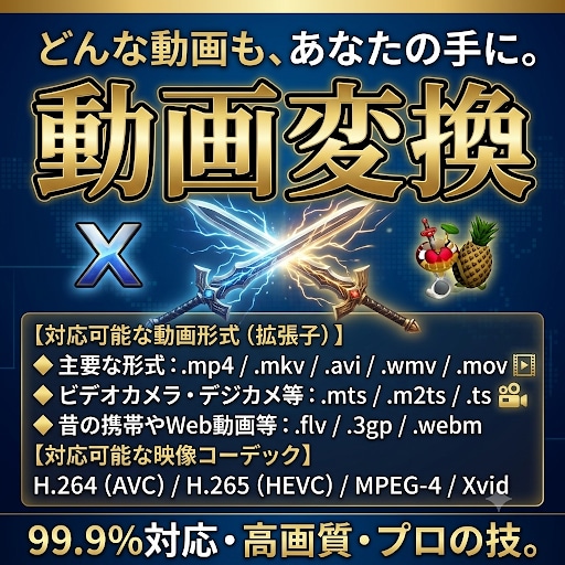 動画を一般的なMP4形式に変換します 動画の形式が合わなくて動画が見れない問題を解決 イメージ1