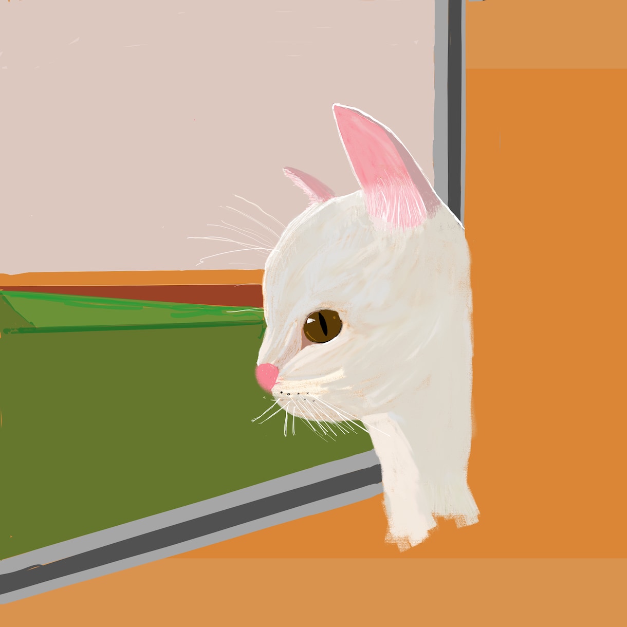 お写真からやさしいペットイラストを描きます 大切なペットをやさしい雰囲気で描きます イメージ4