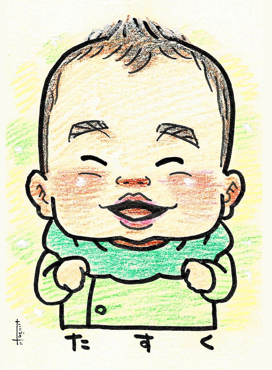 お1人1000円～！ハガキサイズ似顔絵描きます 温かみのある手描き！しっかり似せます！原画郵送もOK！ イメージ2