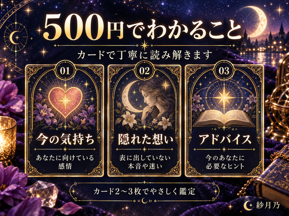 あの人の今の気持ちを占います 片思い・復縁・曖昧な関係｜あなたへの本音をカードで読み解く イメージ3