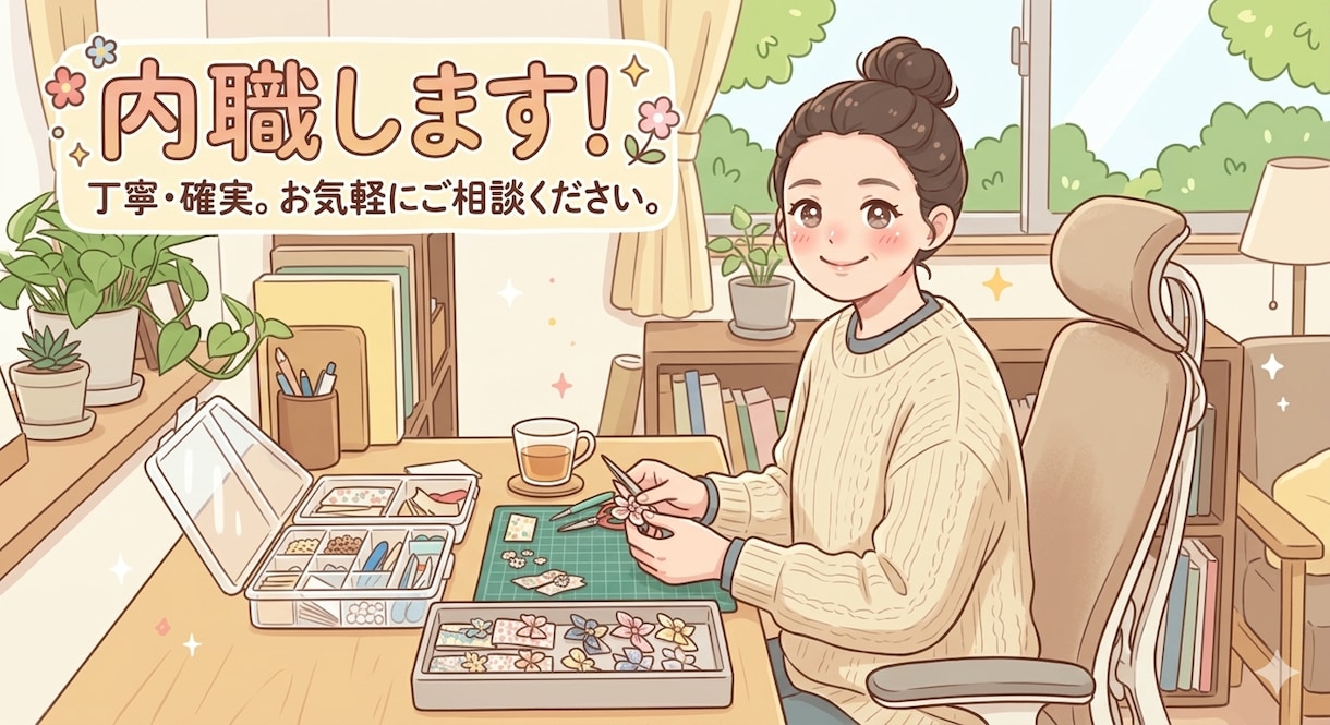 内職します 内職します！迅速丁寧に対応！【急な対応も可能な限り対応！】 イメージ1