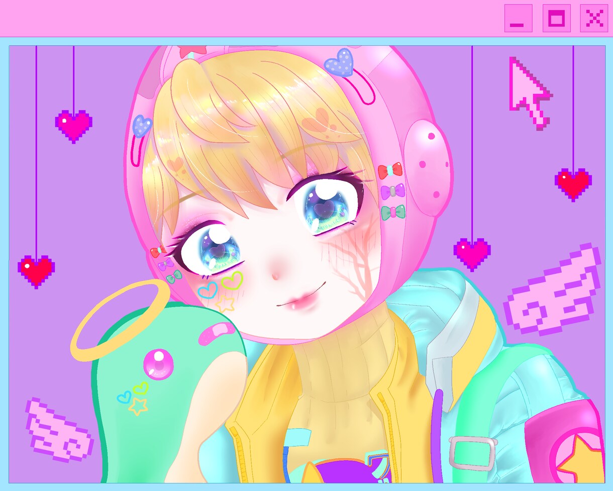 かわいいアイコン・イラスト描きます キラキラ可愛いイラストで、あなたの活動を支えます！ イメージ2