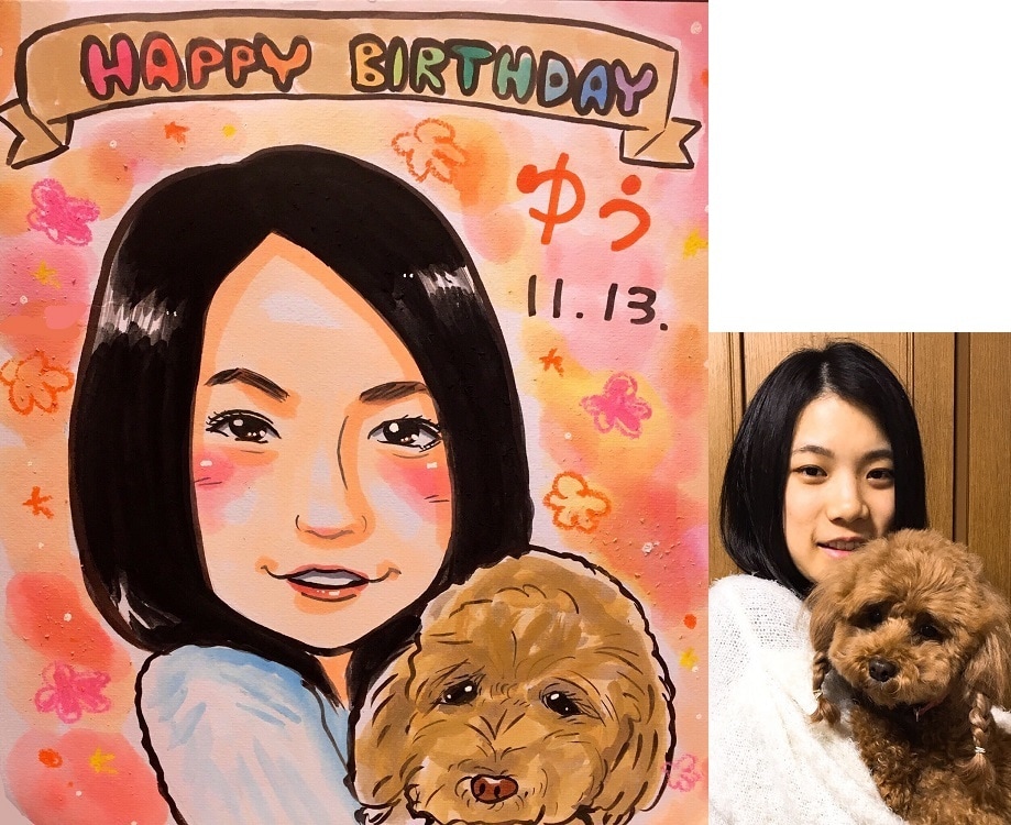 販売数1000件超!可愛く似てる似顔絵お描きします ウェルカムボードや記念のプレゼント等にいかがですか？ イメージ8