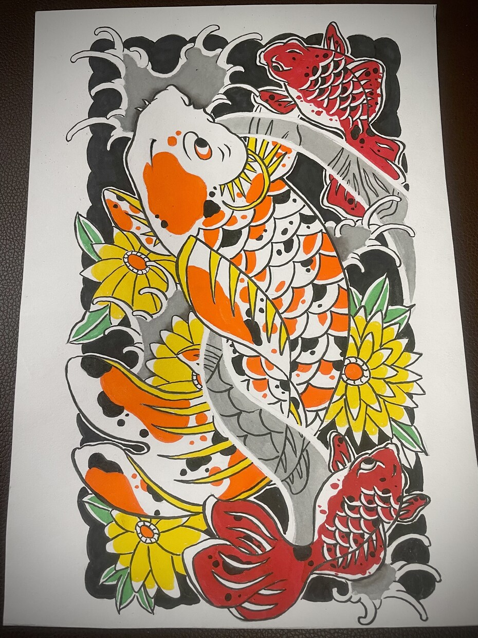 タトゥーに関連するイラストをかきます タトゥーイラストアートの作成をおこなっております！ イメージ2