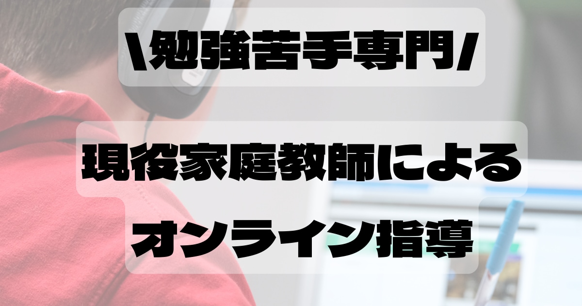 勉強苦手専門　現役家庭教師による学習指導します 勉強苦手な方大歓迎！  様々な学習方法など指導します！ イメージ1