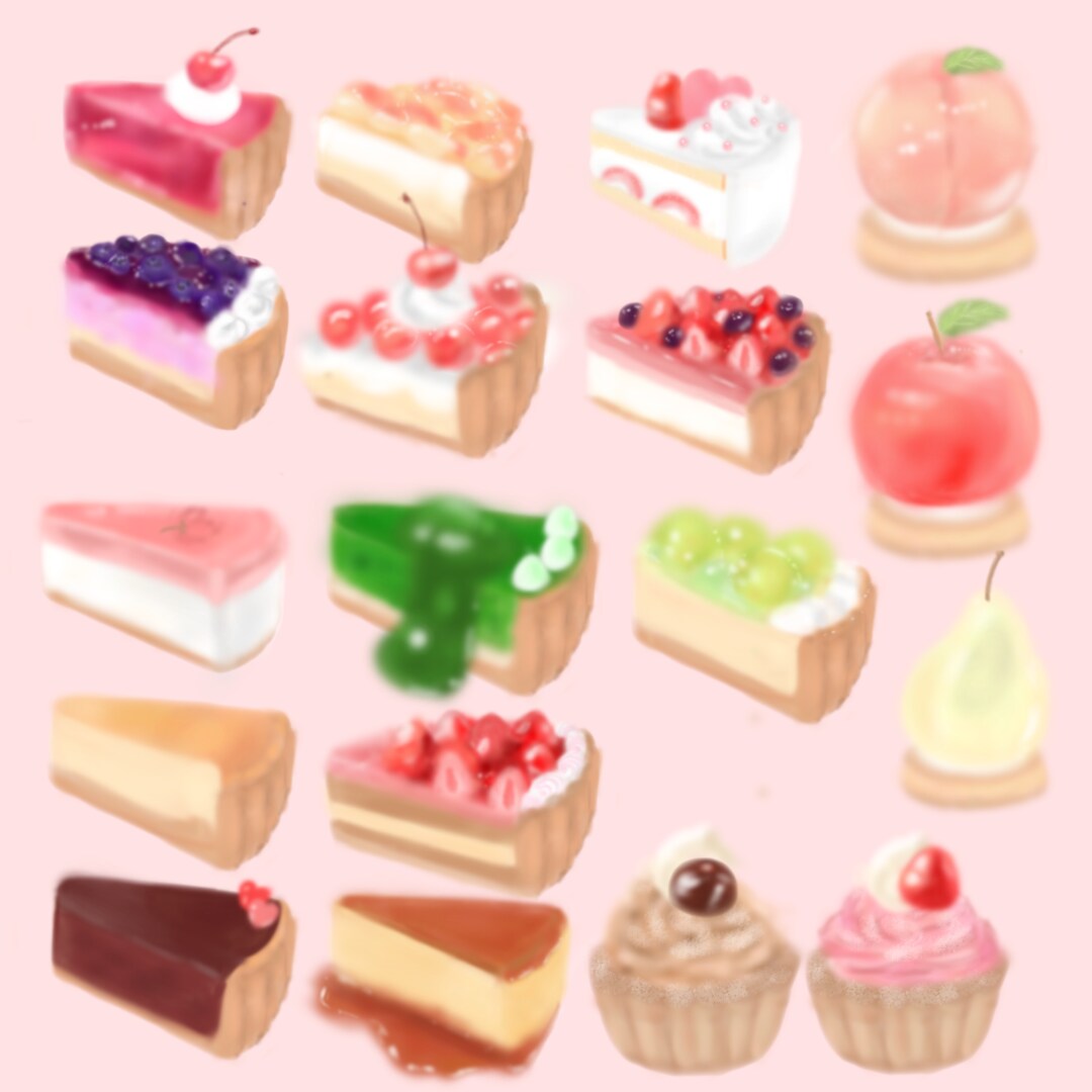 自作スイーツ描きます 思い入れのある自作スイーツをほんわか可愛く描きます♪ イメージ2