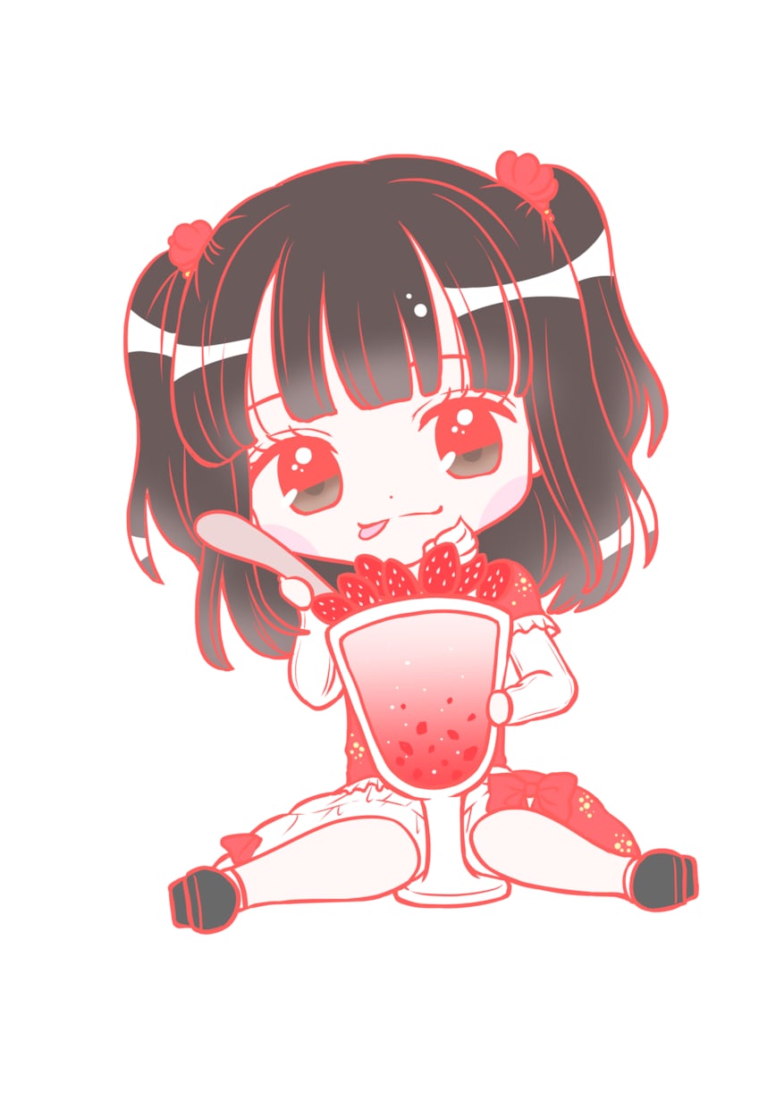 ゆめかわいい！ちびキャライラスト、描きます パステルカラーの色味を使って、着色いたします！ イメージ2