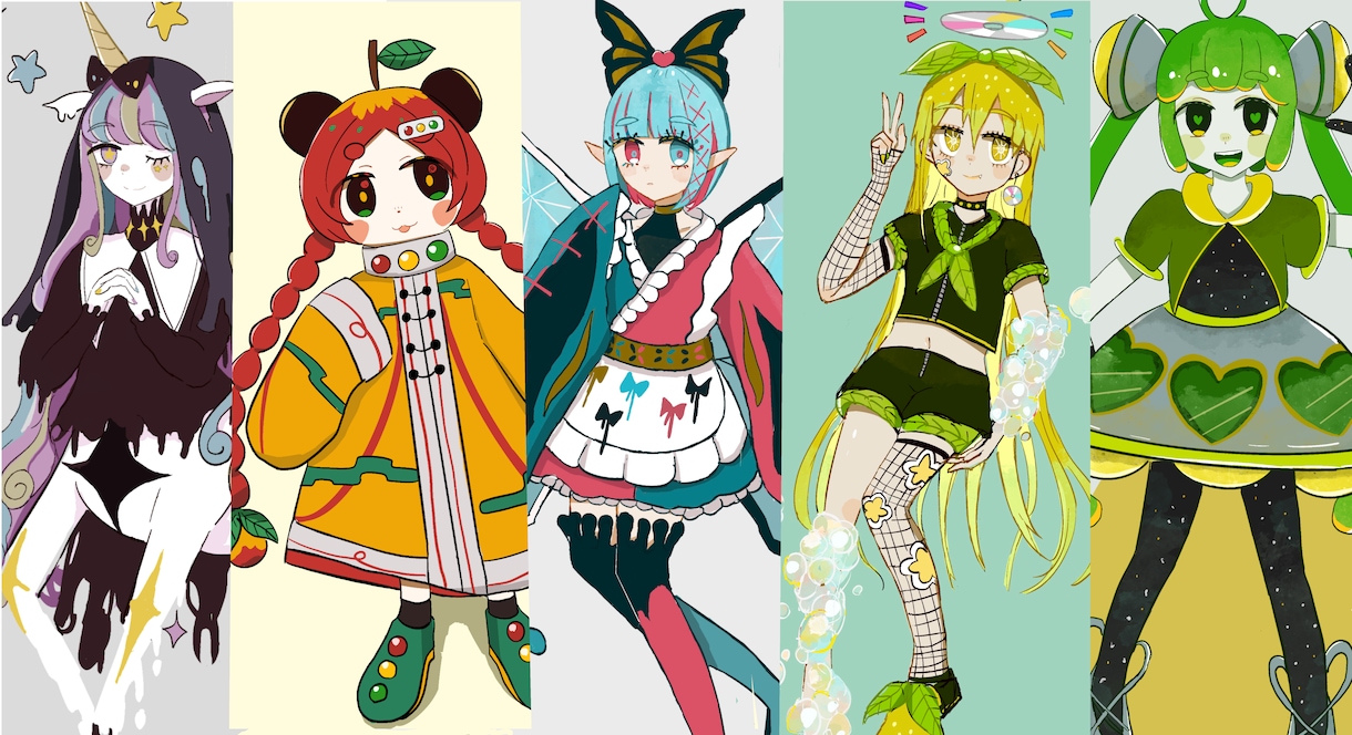 キャラクターデザインを制作します かわいい、ポップ、個性的、目を惹く（7日以内） イメージ4
