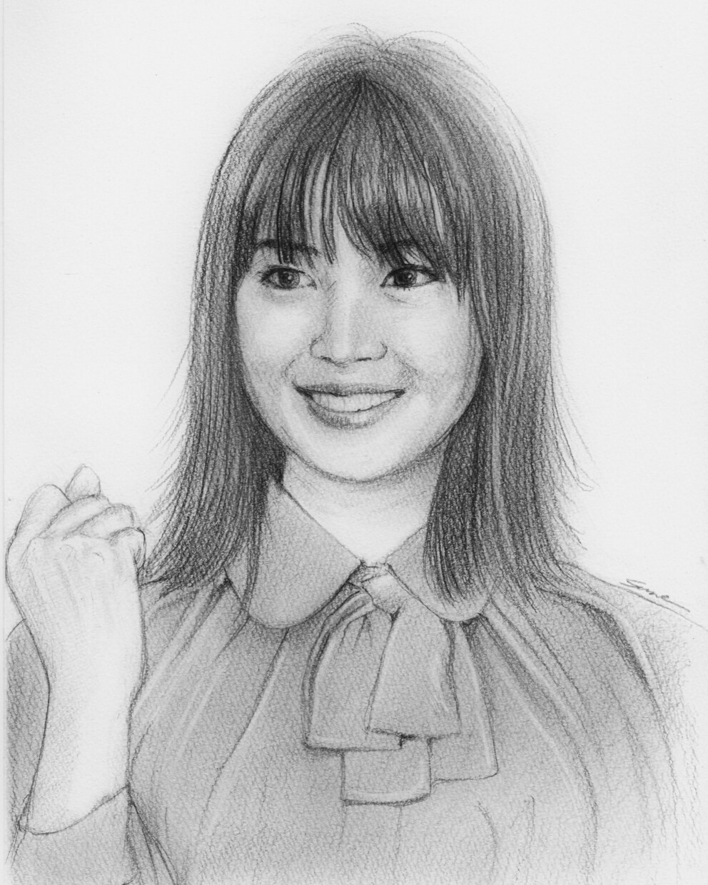 鉛筆スケッチで肖像画(似顔絵)をお描きします SNSのアイコン、プレゼント、出力して飾ってもOK!用途色々 イメージ6