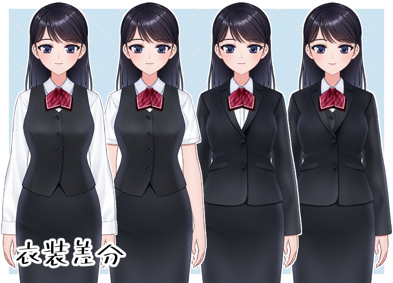 完成品のLive2D汎用モデルを販売します できる！おねえさん【Live2D汎用モデル】【VTS対応】 イメージ4