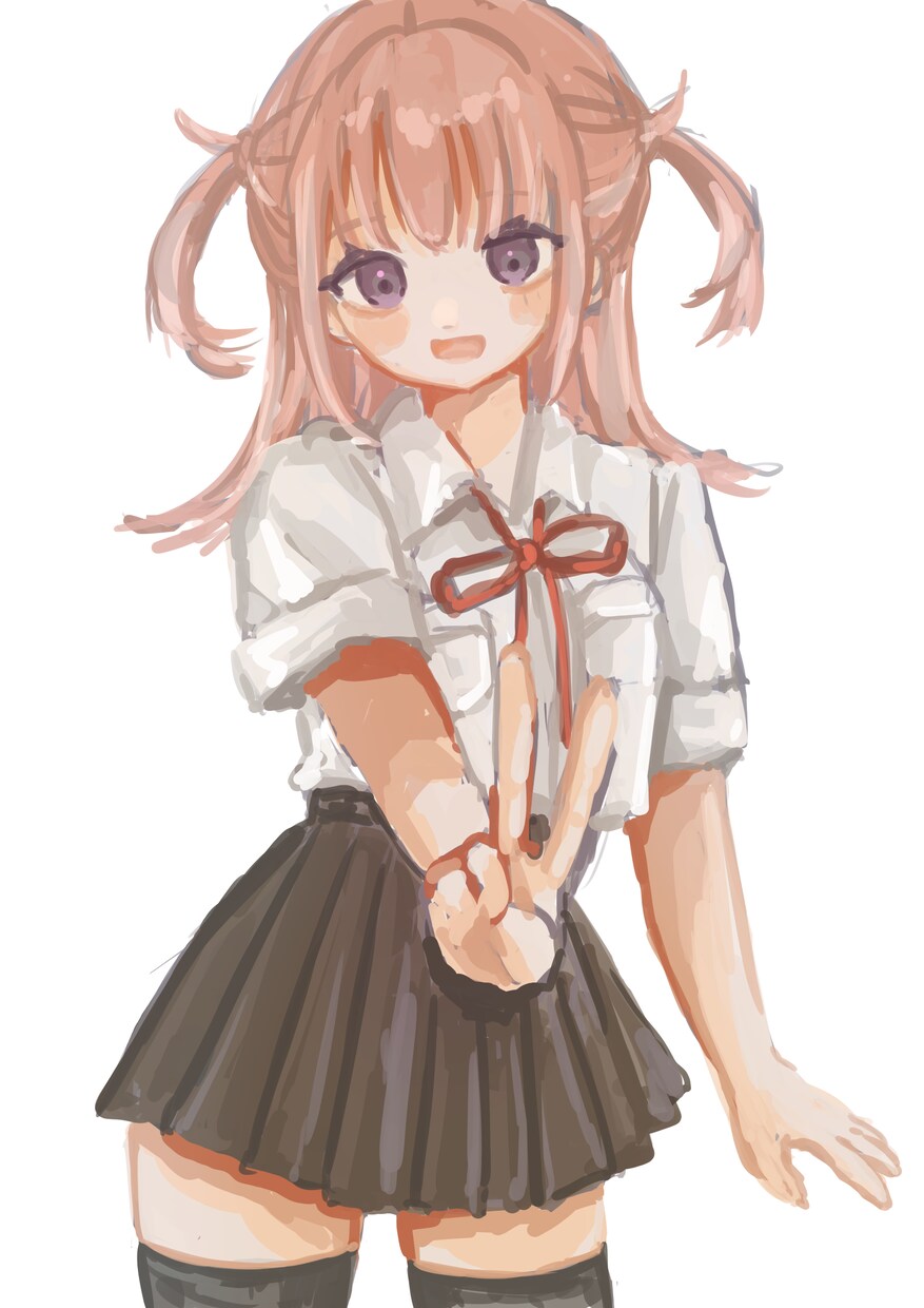 アイコン、ヘッダー、動画サムネイル等一枚絵描きます 厚塗りで一次創作の女の子のみ描きます！制服が得意です。 イメージ2