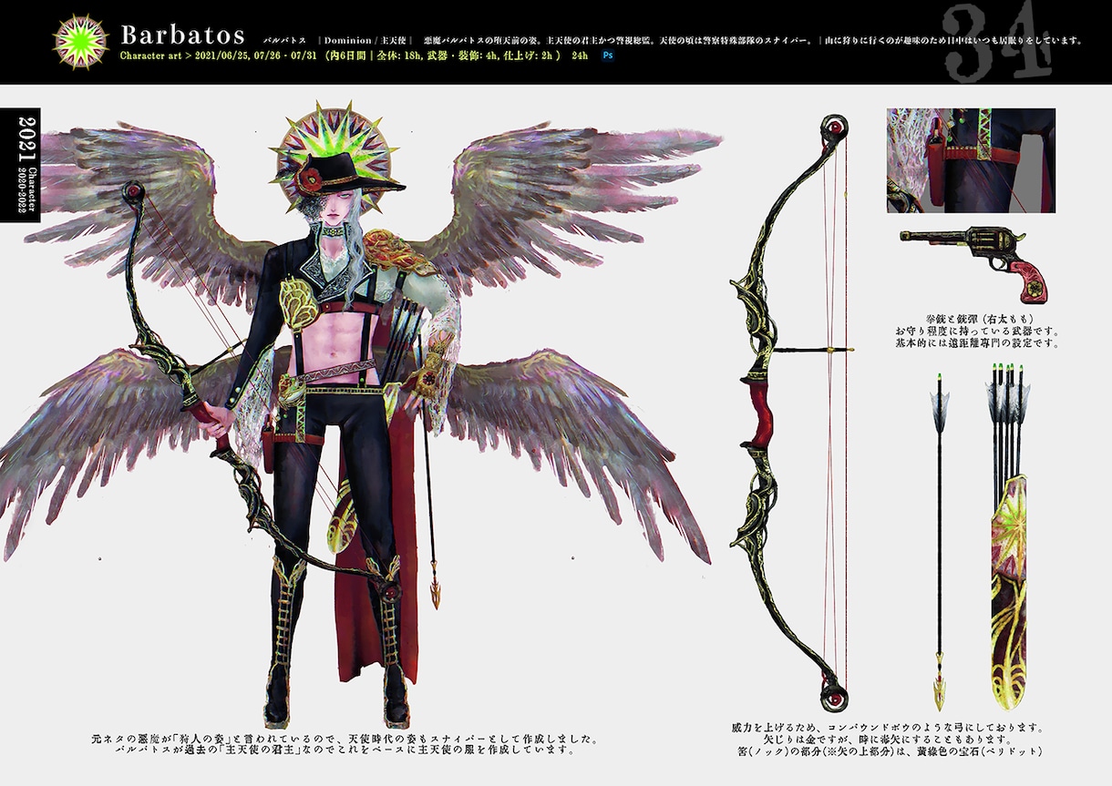 キャラクターデザイン、全身立ち絵を作成いたします 全身立ち絵を作成、提供いたします！ イメージ8