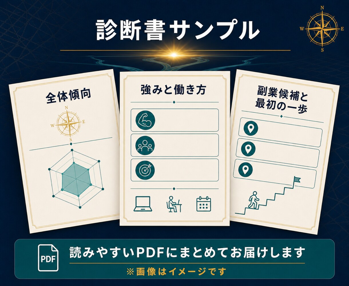 50代の副業・働き方の迷いを整理します 6占術×自己分析で、次に試す方向を言語化します イメージ7