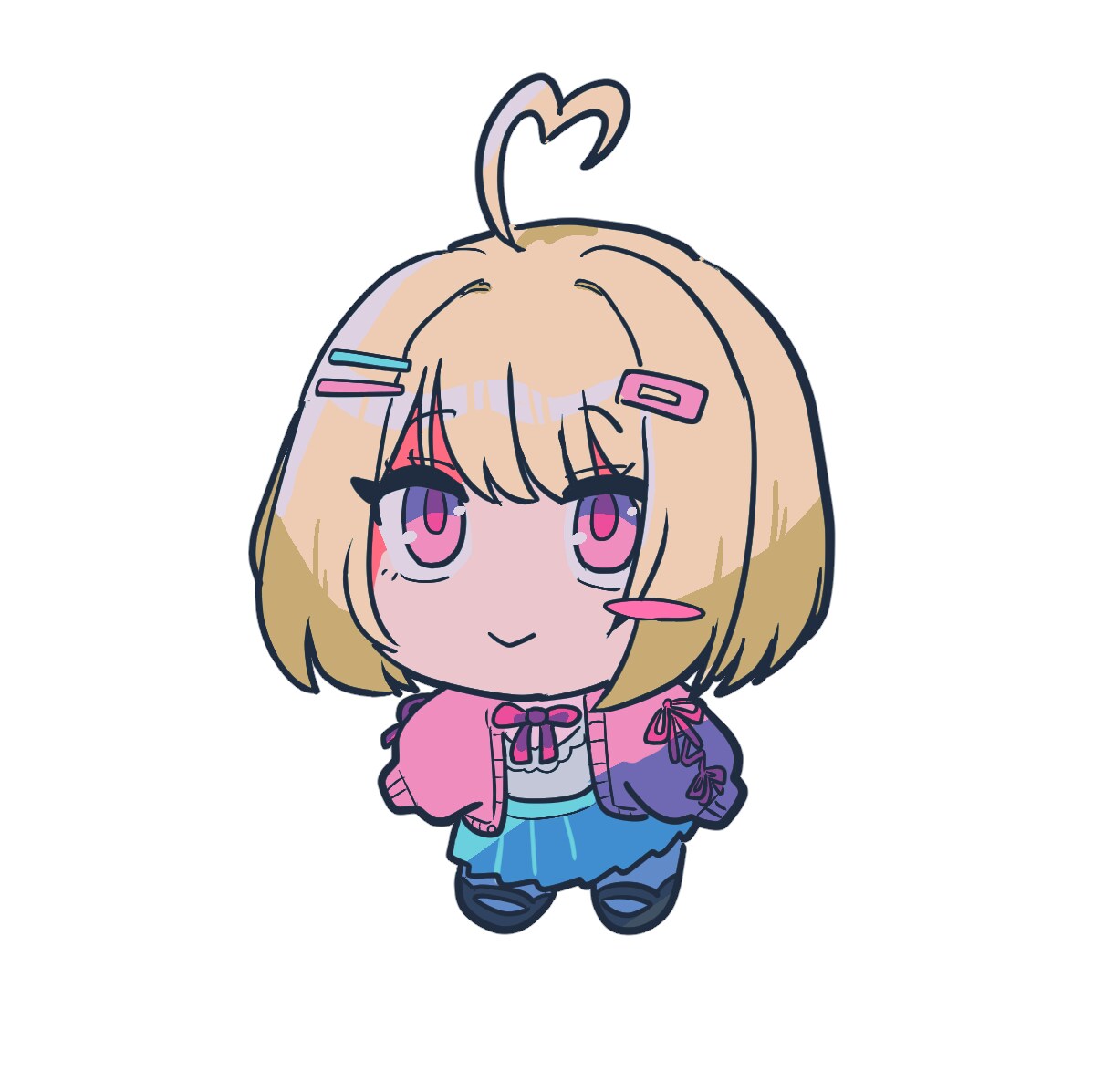 1.5頭身のかわいいイラストを描きます もちもちでかわいい1.5頭身のイラストをお描きします！ イメージ3