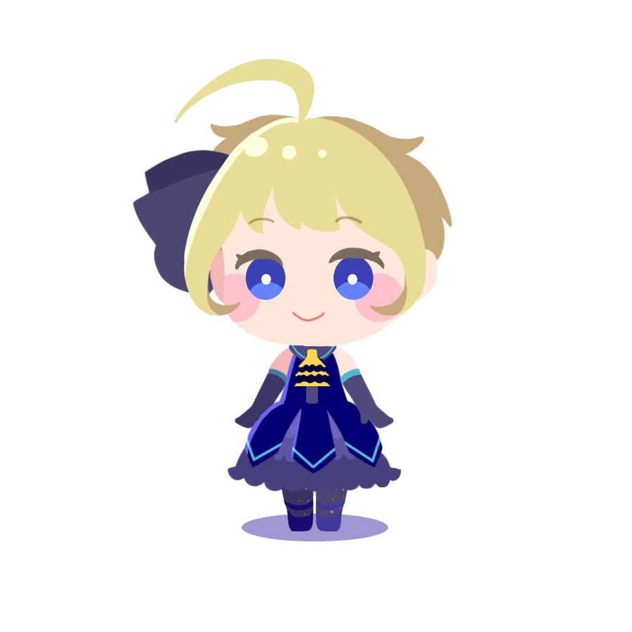 線画なしで目を引く可愛いSDキャラお描きします アイコンや動画の立ち絵に最適です！ イメージ1