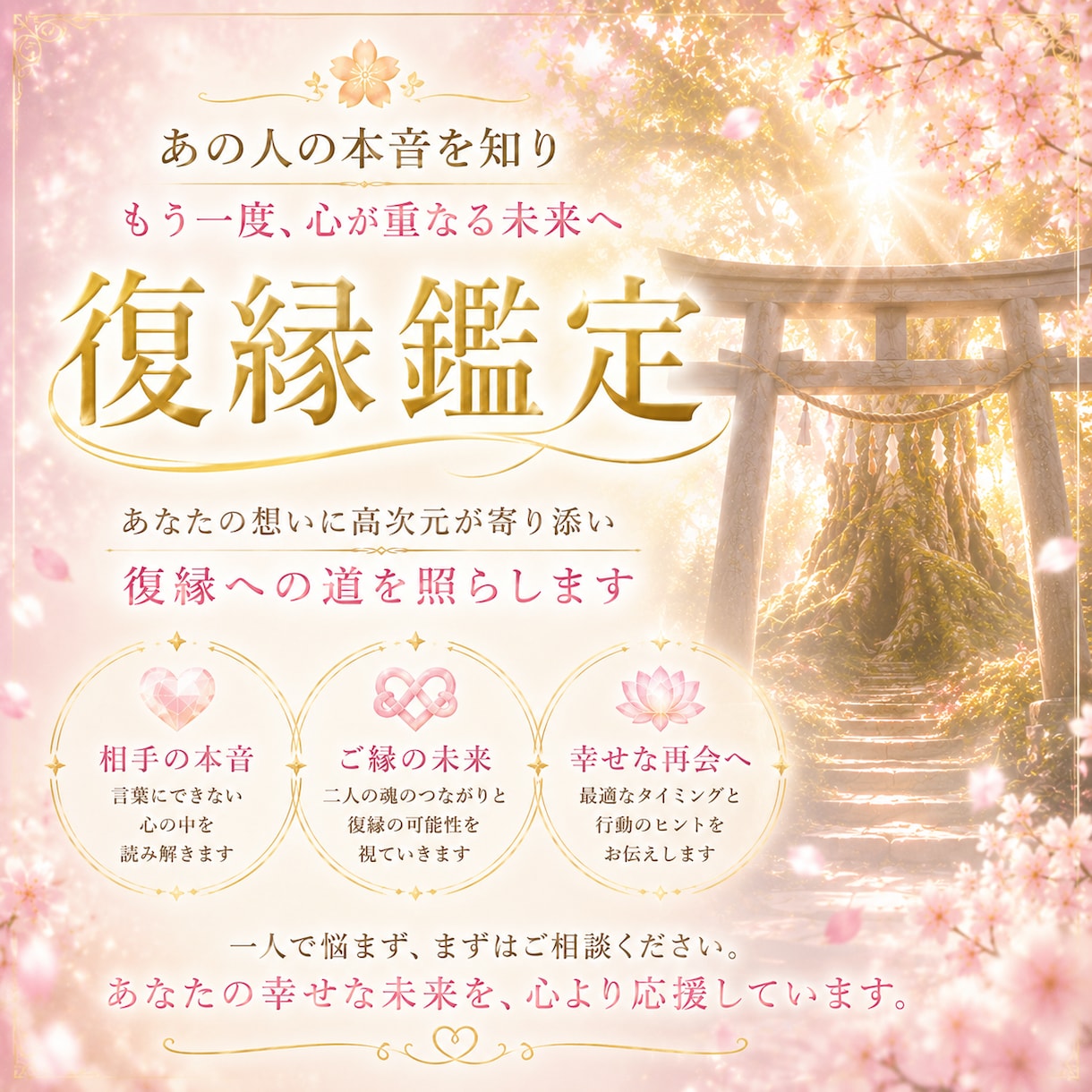復縁｜あなたへの気持ち、今後の彼との可能性を視ます ＊恋愛成就＊片想い　復縁　不倫　縁結び　ツインレイ　霊視 イメージ6