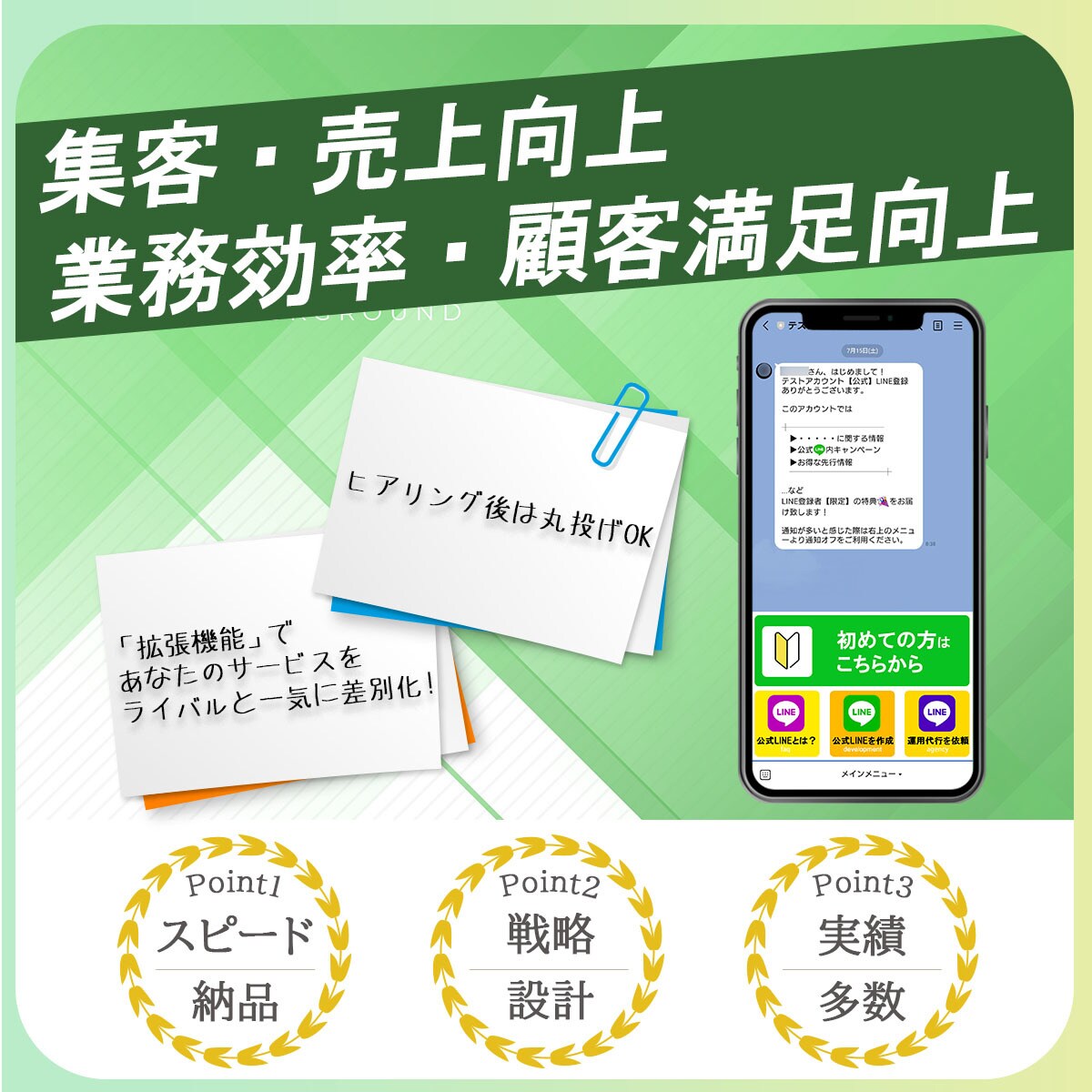 LINE公式アカウントの【設計～構築】致します ▶効果的で成約度の高いコンテンツ配信をLINE公式内で実現 イメージ1