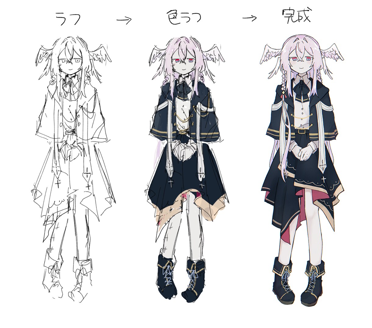 キャラクターデザイン、立ち絵を制作します あなたの入れたい要素からキャラクターをデザイン、制作します。 イメージ3