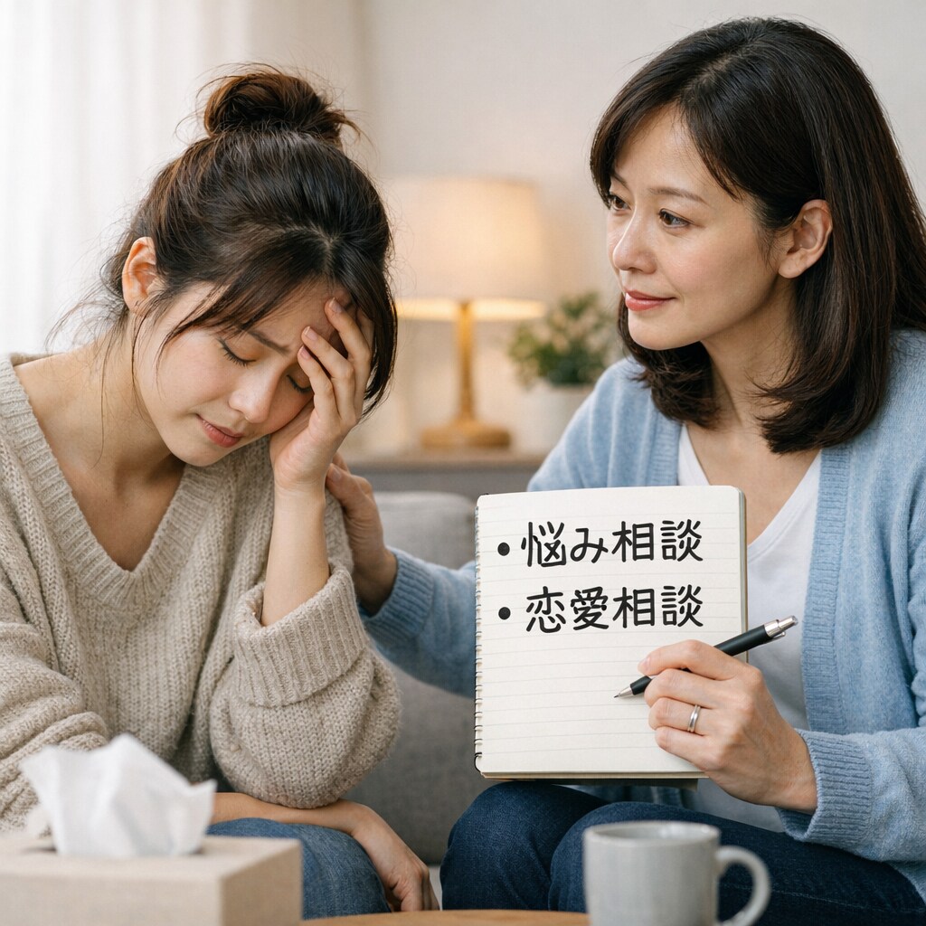 人間関係や仕事の悩み、恋愛、邪気相談承っております 考え方や癒し，ストレス発散の仕方などをご提案します。 イメージ1