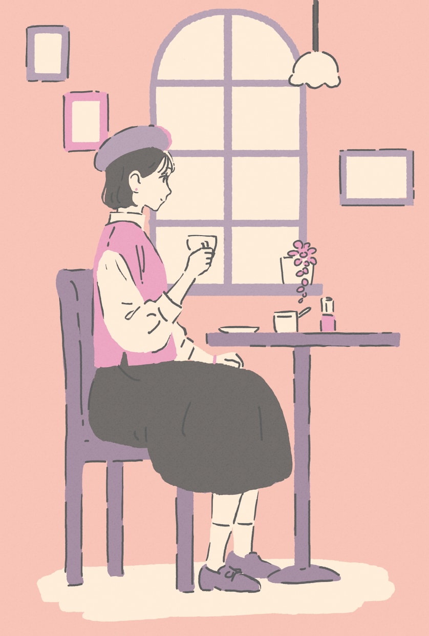 シンプルかわいい人物イラストを描きます やわらかな雰囲気の雑誌風カットです イメージ6