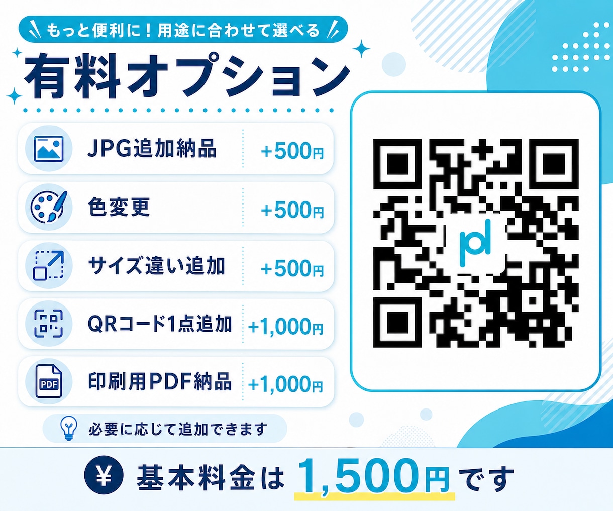 ロゴ入りQRコードを作成します 店舗・名刺・チラシ・ネットに使えるQRコード イメージ6