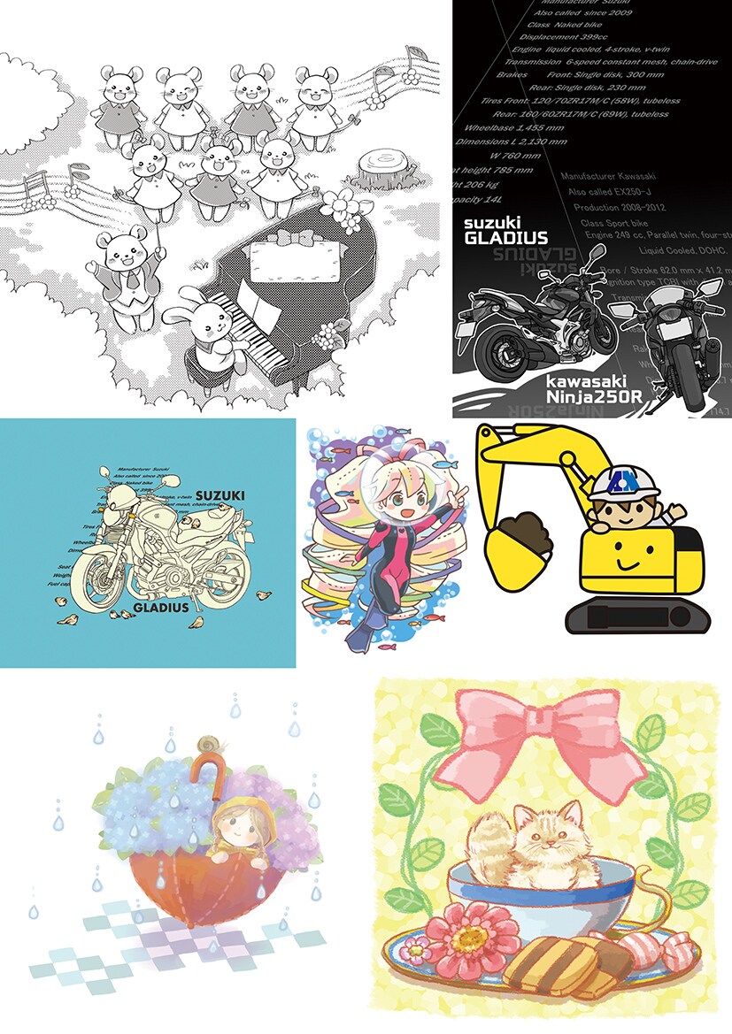 かわいい挿絵、イラストを描きます 特別なプレゼント、SNS・冊子等にいかがですか？ イメージ2