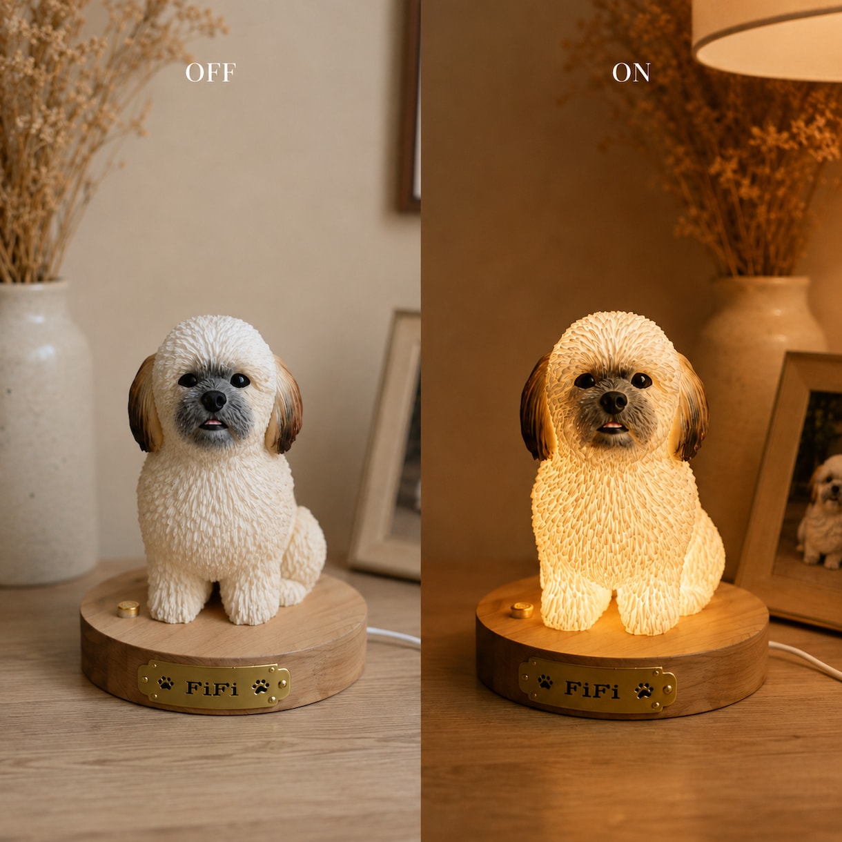 写真から愛犬・愛猫の3Dライトを制作しますます 人の手による3D造形と手彩色で忠実に再現 イメージ2