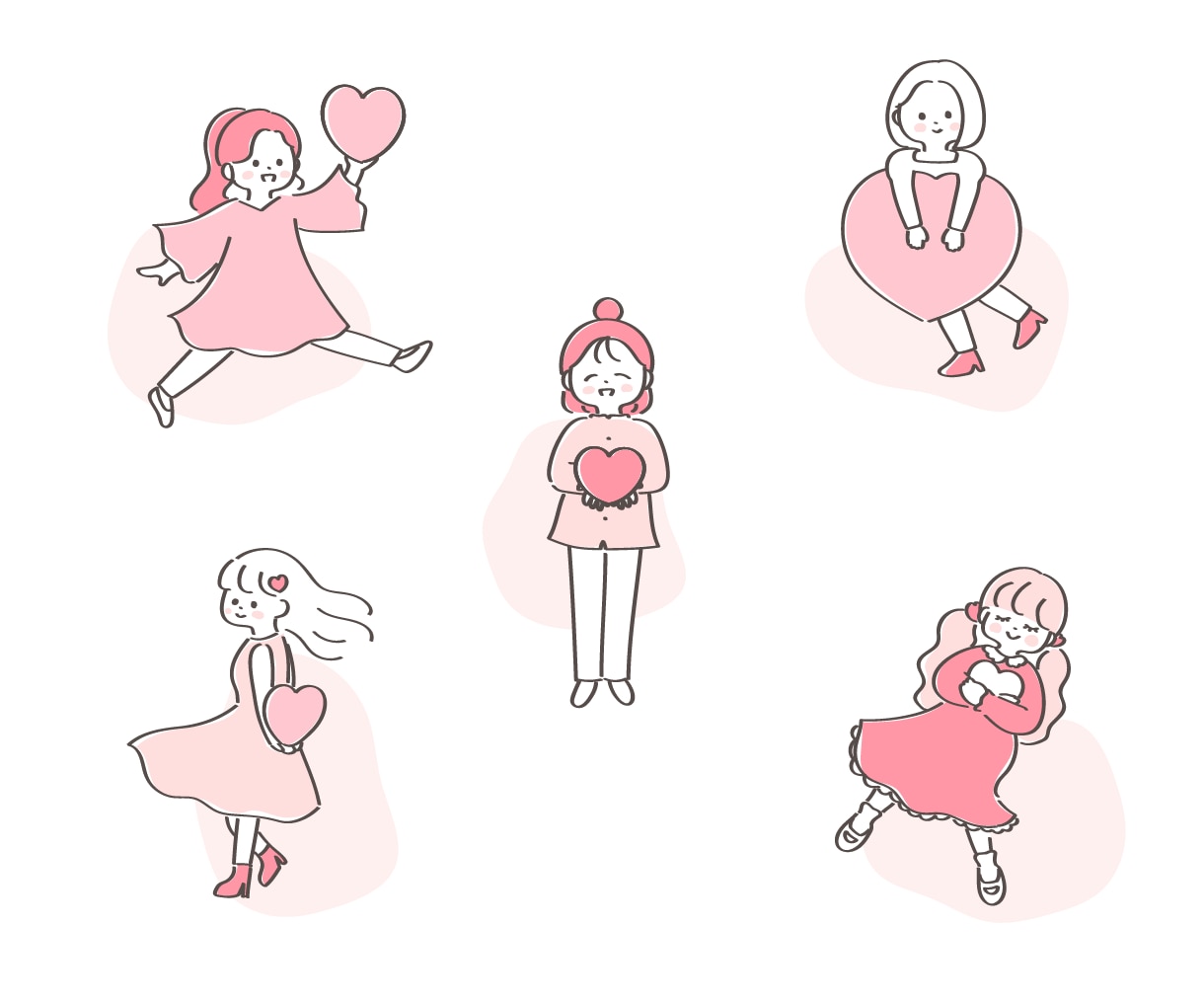 抜け感でおしゃれに！ゆるかわ線画イラスト描きます 女性やお子様向けサービスにぴったり◎シンプルでやさしい絵柄 イメージ4