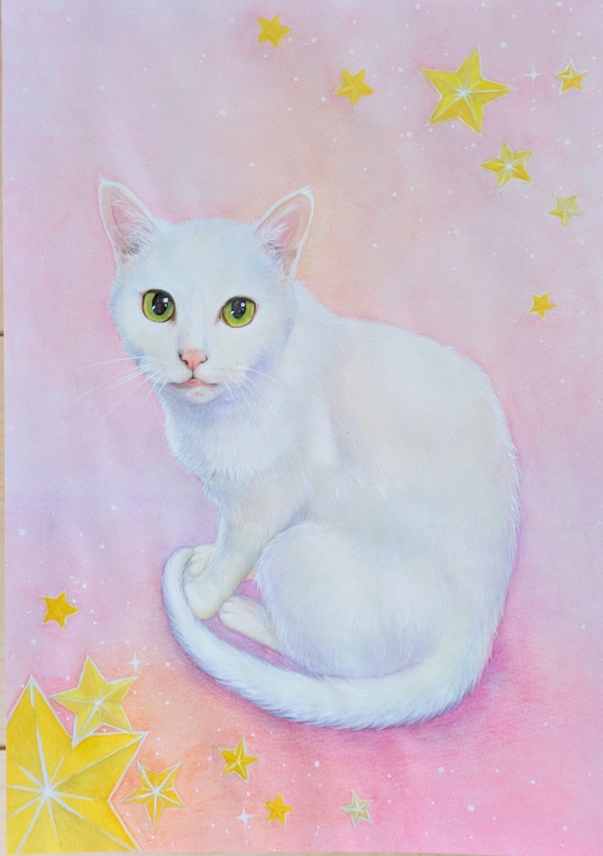 超リアル！ペットのイラストを水彩色鉛筆等で描きます あなただけのオリジナル似顔絵をお届けします。 イメージ6