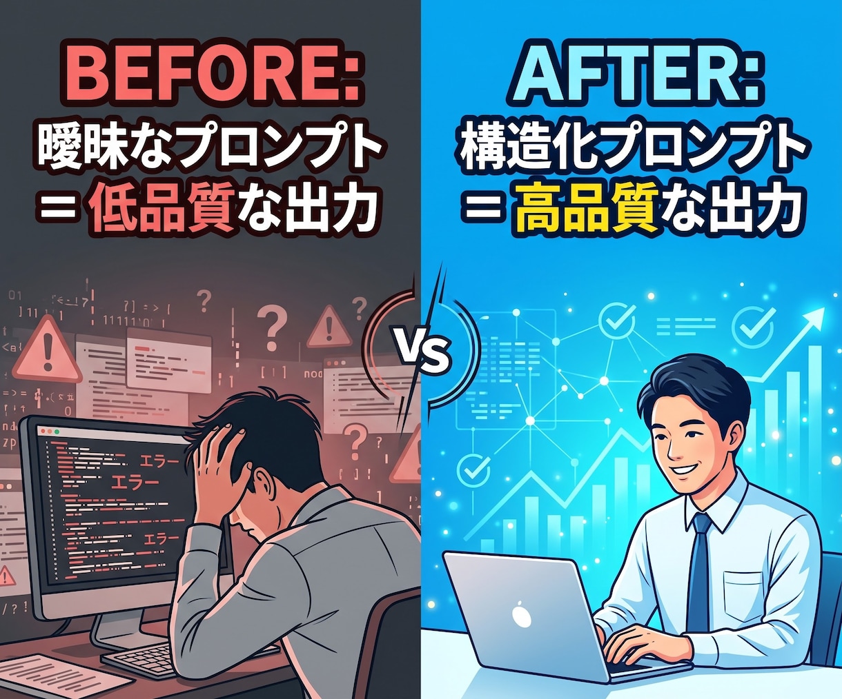 AIプロンプト作成・修正します 1,000回検証の専門家が業務最適化プロンプトを作成します イメージ2