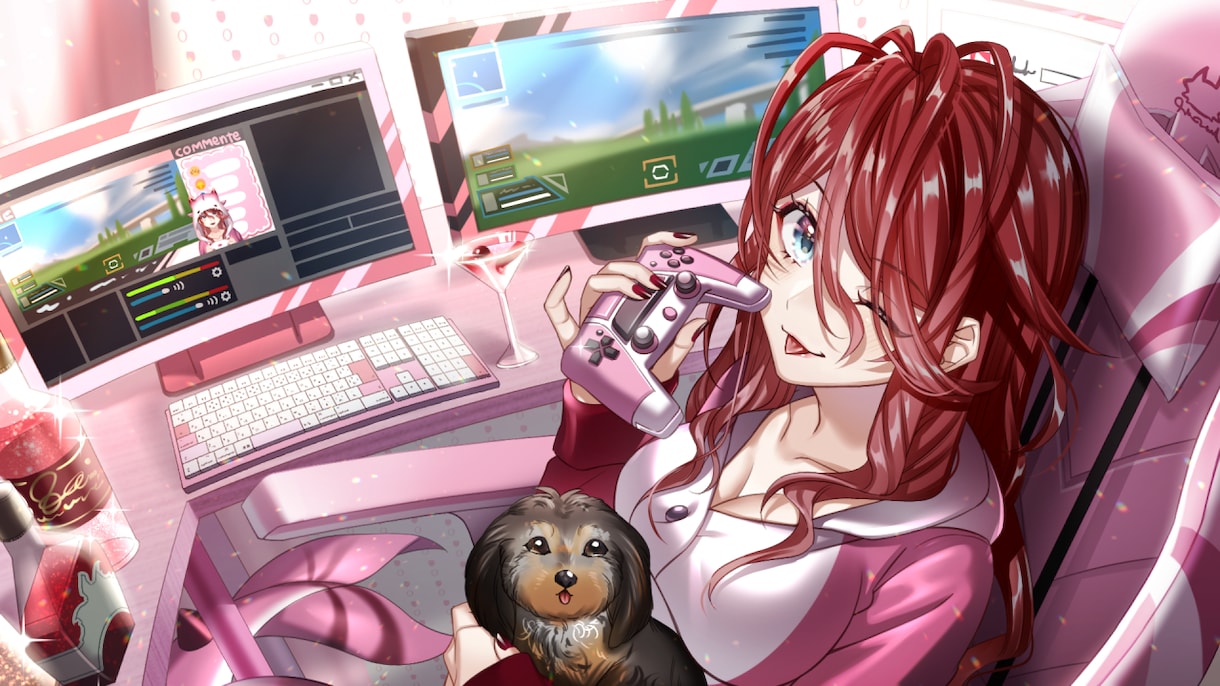 高品質なサムネイルイラスト制作します 実写・live2d問わずライバー活動してる人向けになります イメージ3