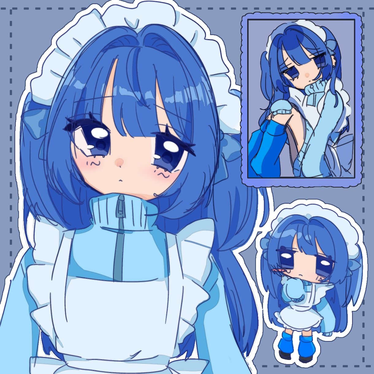 SNSアイコンイラスト描きます その他も可可愛い女の子を描くのが得意です イメージ1