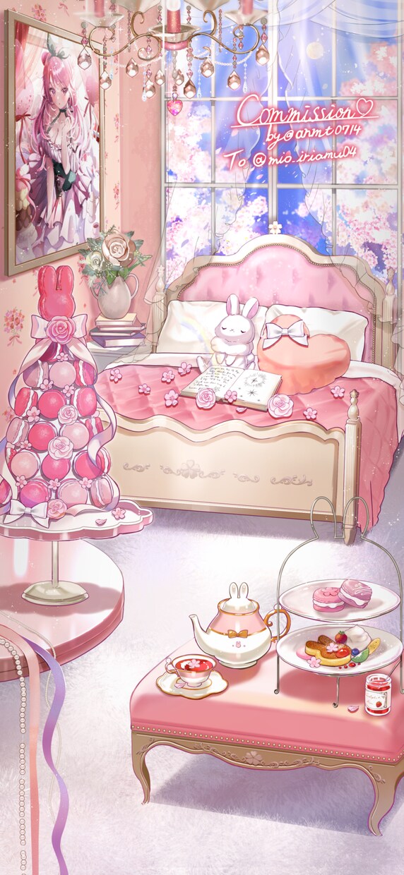 VTuberさん向け！配信用背景イラスト描きます 世界観を大事にあなただけのお部屋を描きます イメージ1
