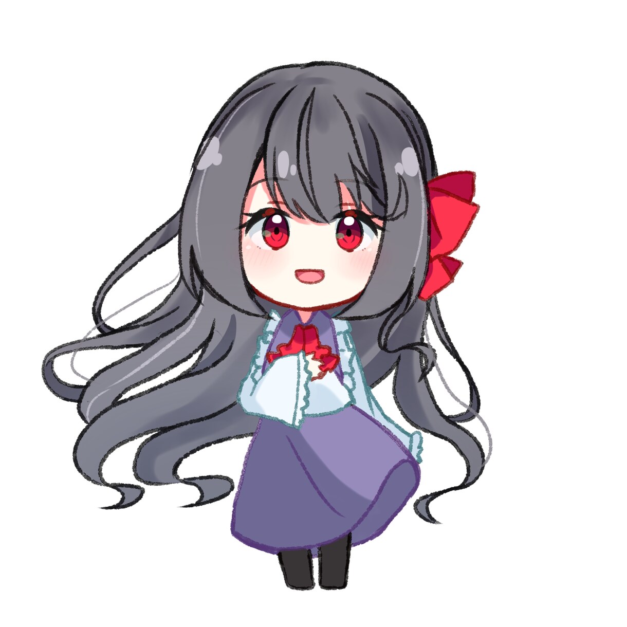 最短即日納品!可愛いミニキャラアイコンを描きます 即日〜5日で納品!背景付きなども対応可能です! イメージ1