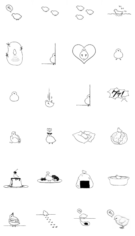 オリジナルキャラクターのLINEスタンプ作画します LINEスタンプ8～40個まで作成可能！カラーorモノクロ イメージ3