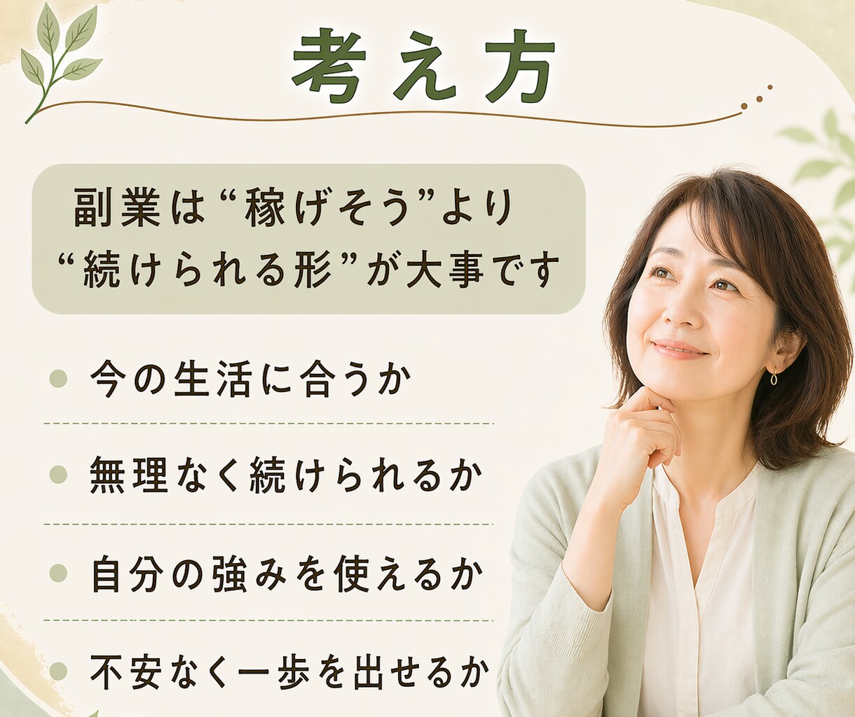 40・50代女性キャリア相談｜転職悩みお聞きします 国内・グローバル企業での経験から強みと方向性を見える化します イメージ5