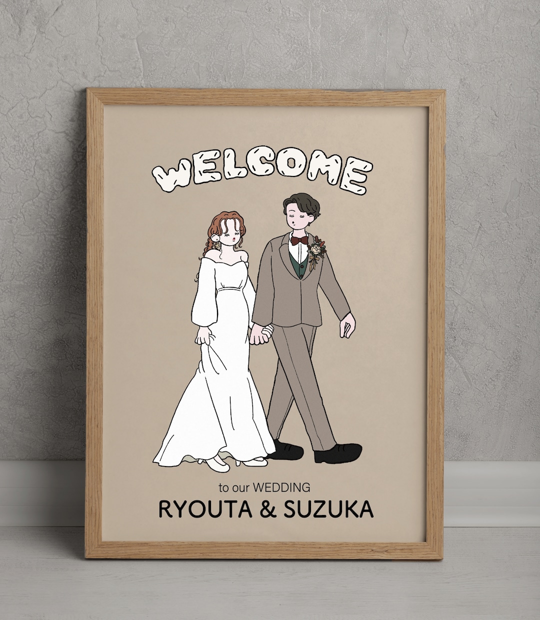 ポップでモダンなウェルカムボードつくります 自分たちらしい結婚式アイテム作りませんか？ イメージ1