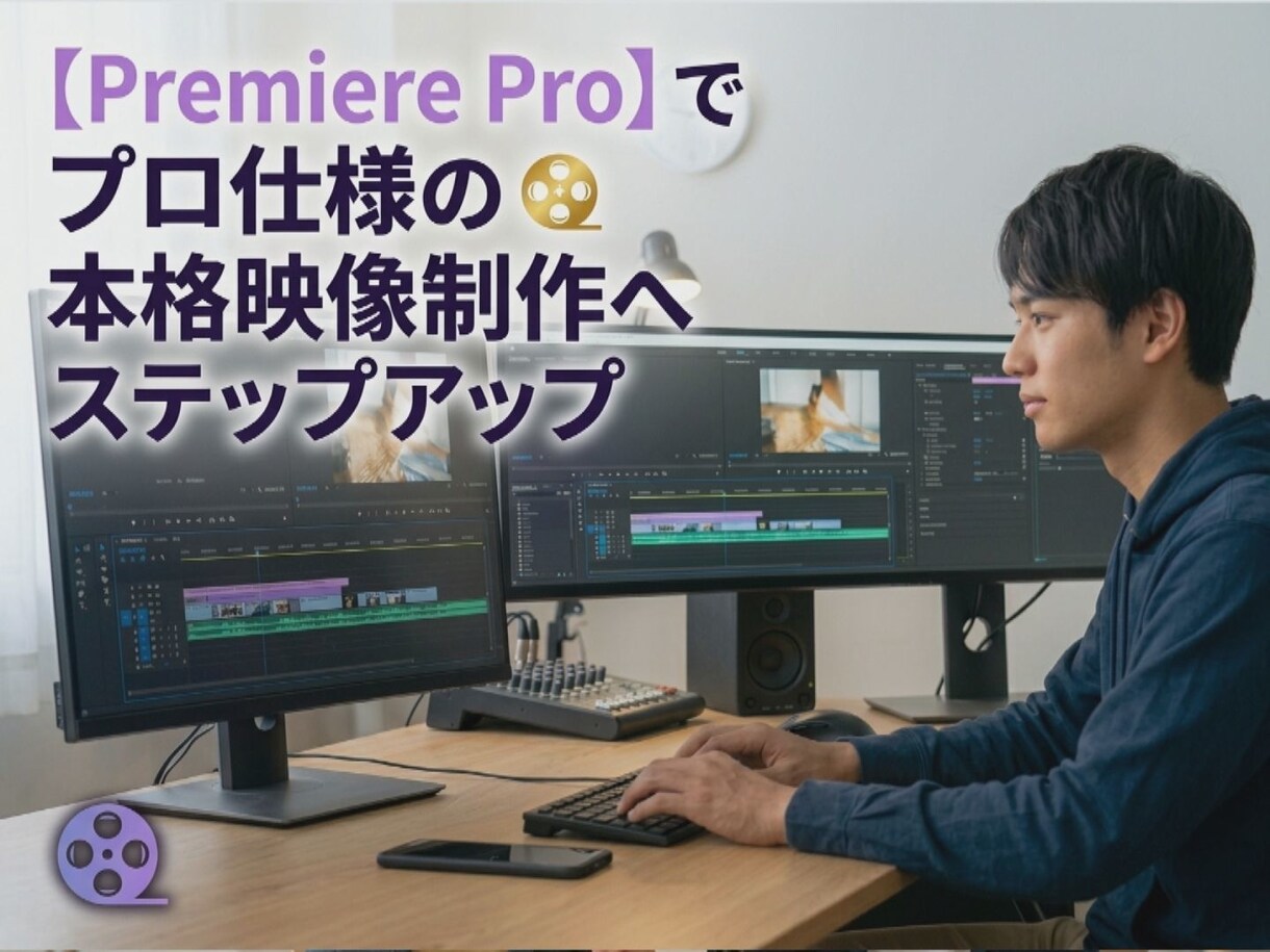 初心者歓迎！プロの動画制作を学べます 「難しそう」から「面白い」へ。プロの表現力が身につく編集講座 イメージ2