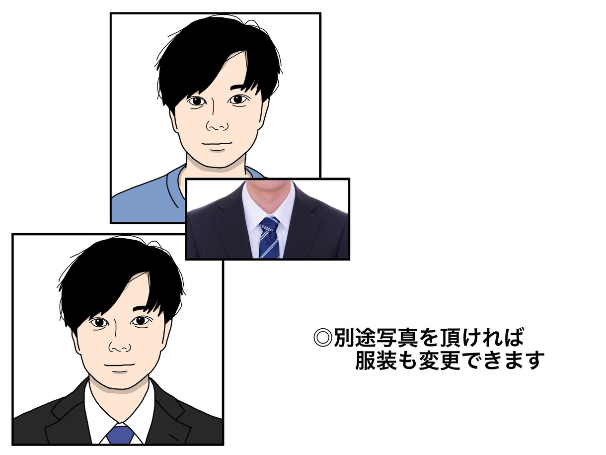 似顔絵イラストお描きします ご希望に沿った色合い、リアリティ、画風で仕上げます。 イメージ4