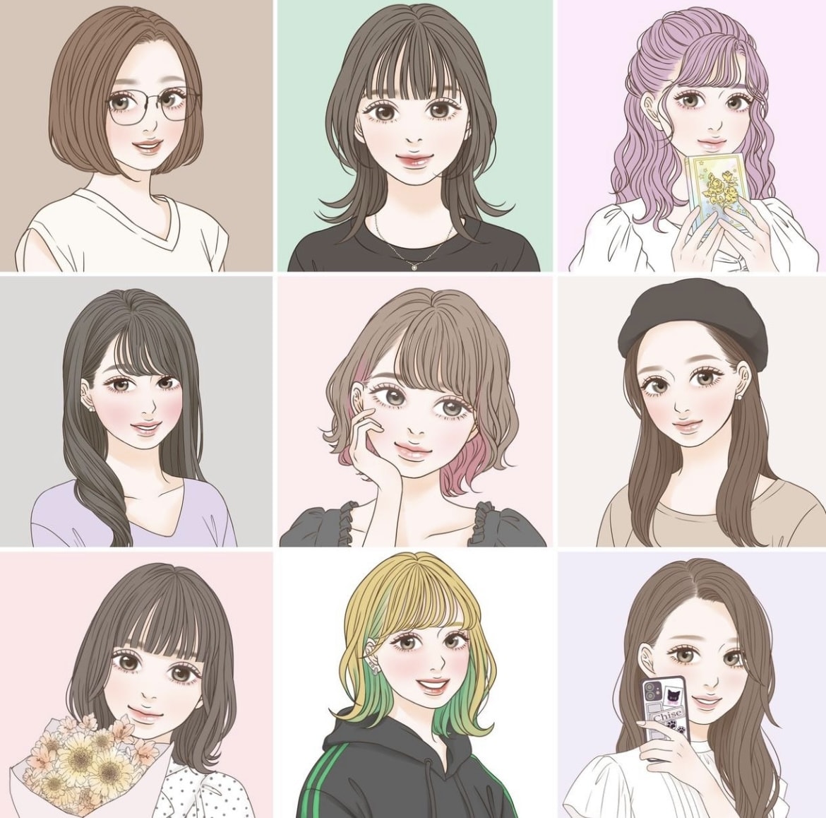 かわいい似顔絵・アイコン・ヘッダー描きます 一枚一枚丁寧に描かせていただきます。お気軽にご相談ください！ イメージ5