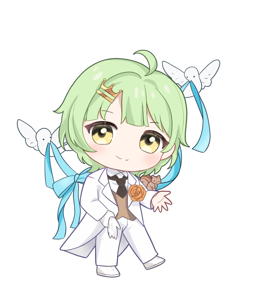 ウェディング花嫁＆花婿のSDイラスト制作します ドレス/タキシードが選べる！ジューンブライドイラスト イメージ6