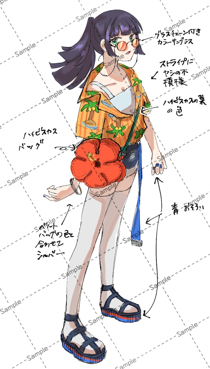 女性キャラデザイン・衣装・ヘアデザイン承ります あなただけのキャラクター・お衣装をデザインさせてください！ イメージ2