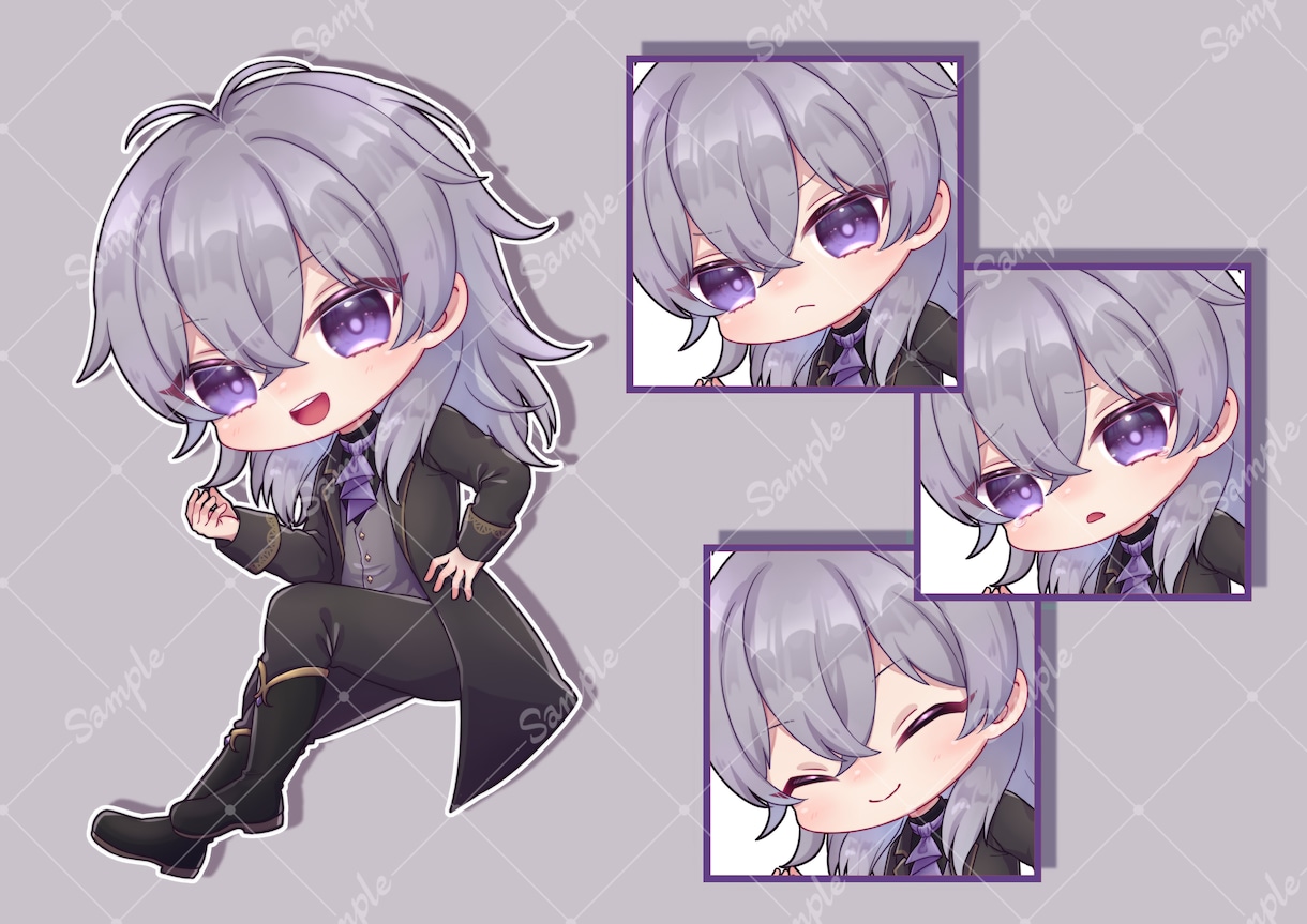 グッズやSNSで使える可愛いSDキャラを作成します 【商用可】 Vtuber様、個人利用の方も大歓迎！ イメージ9