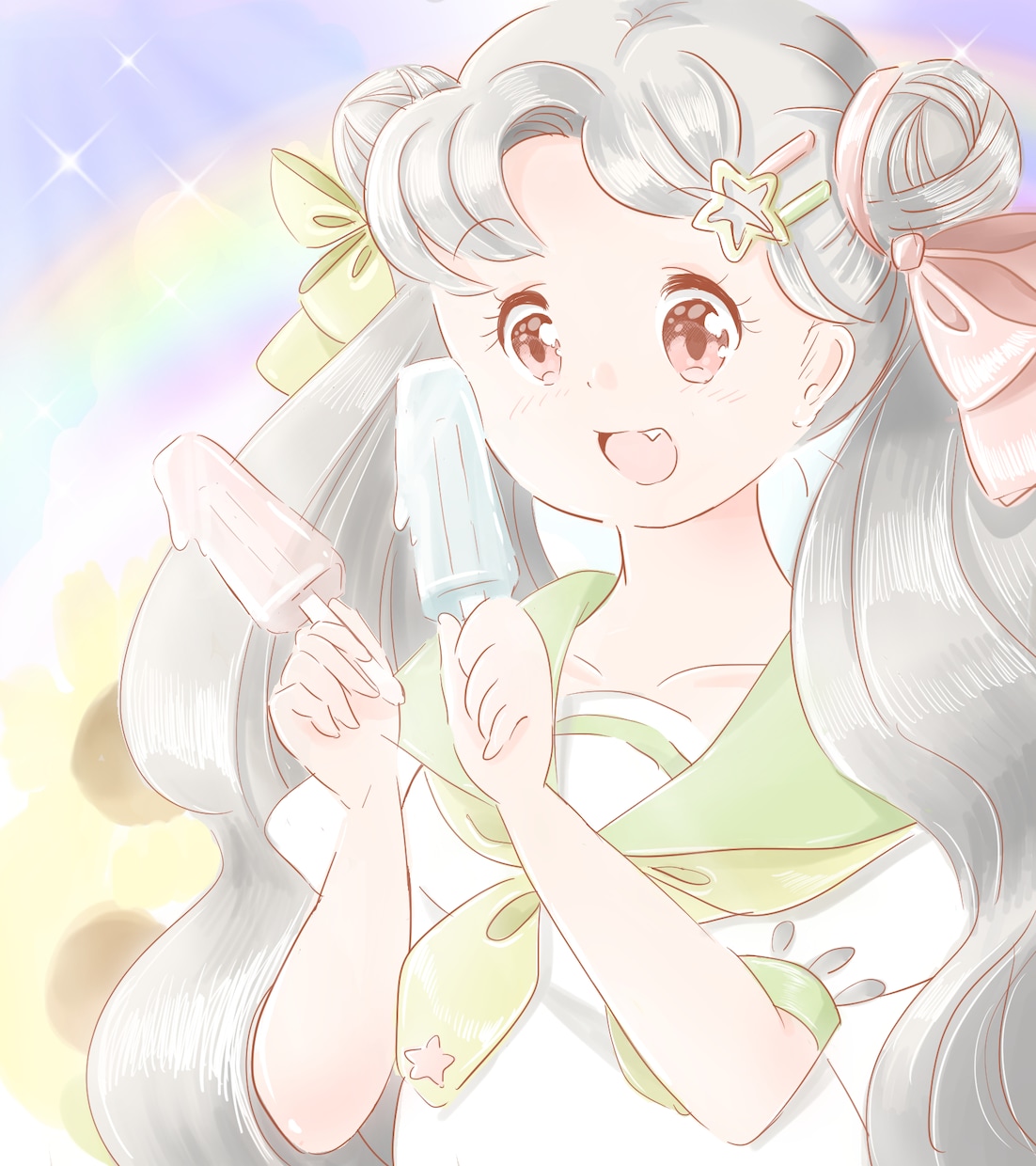 イラスト制作☆可愛い萌え系タッチで描きます SNS用アイコン、ヘッダー、似顔絵、1枚イラストなどに♪ イメージ2