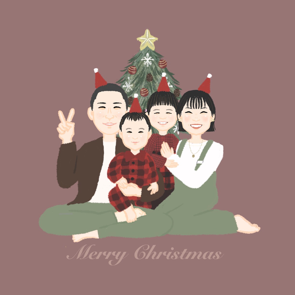 ほんわか笑顔の似顔絵を作成します ミニキャラみたいで可愛い♩似顔絵ギフトにも イメージ4