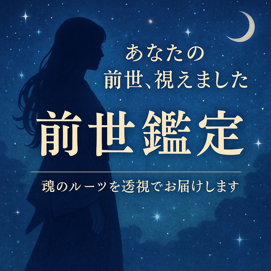 前世を霊視でサクッと鑑定【簡易版】します 透視×霊感で前世、過去世の時代・容姿・役割を簡潔にお届け イメージ1