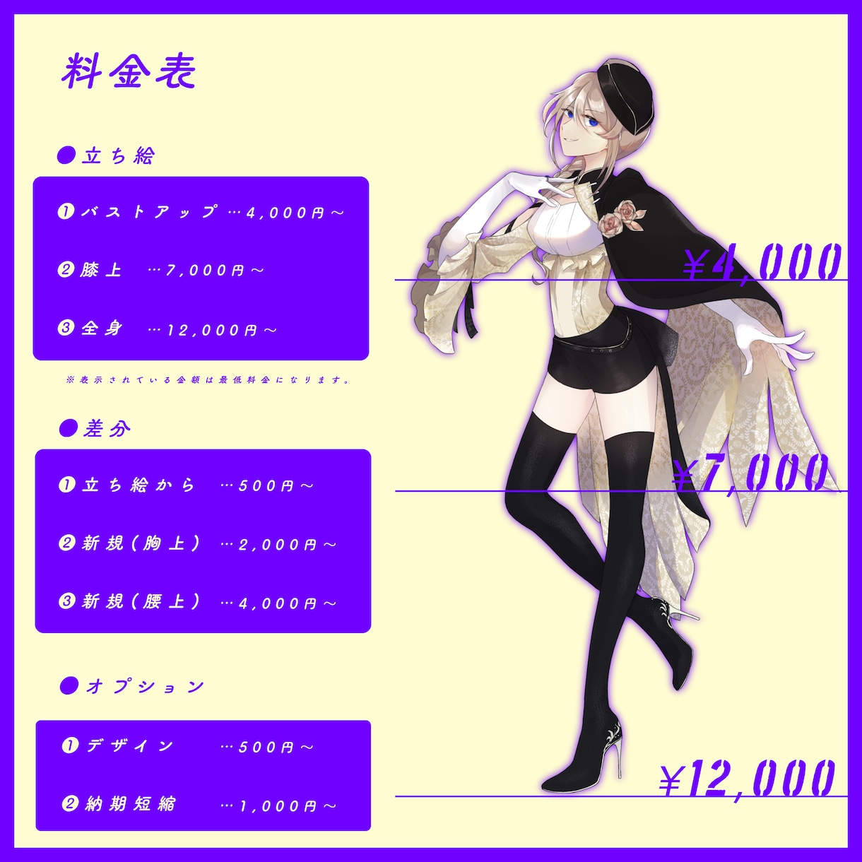 立ち絵・差分イラスト作成します TRPG/ゲームイラストを必要な方へ イメージ2