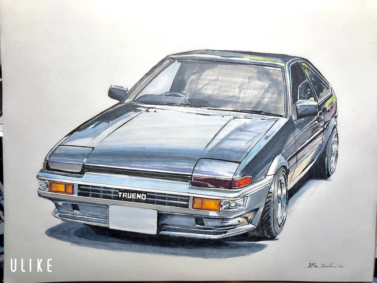 あなたの愛車のイラストを描きます 車仲間へのプレゼントや愛車への思い出に！ イメージ9
